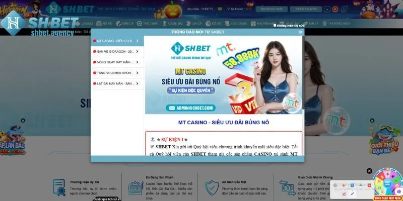 Khuyến mãi khủng cho hội viên SHBET